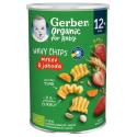 Gerber Organic WAVY CHIPS mrkva & jahoda (od 12 mesiaca) 35 g
