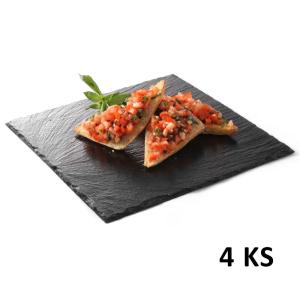 Bridlicová podložka štvorcová - 10x10 cm - 4ks