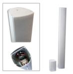 ERJK GIOTTO, hliníkový reprostĺp, 1x4", 50W, 8 Ohm, biely