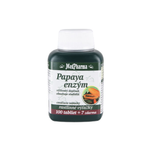 MEDPHARMA Papaya enzým 100 + 7  tabliet ZADARMO