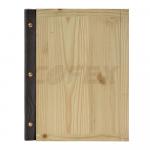 Drevený menu obal masív A4 - natural