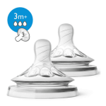 AVENT Cumlík na fľašu Natural 3m+ 2 kusy