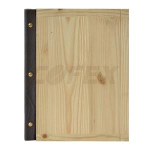 Drevený menu obal masív A5 - natural