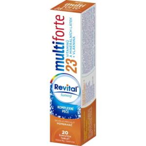 REVITAL Multiforte pomaranč 20 šumivých tabliet