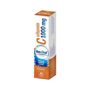 REVITAL Vitamín C 1000 mg pomaranč 20 šumivých tabliet
