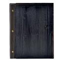 Drevený menu obal masív A5 - tmavohnedý