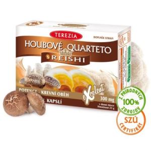 TEREZIA Hubové quarteto s reishi 60 kapsúl
