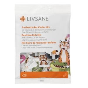 LIVSANE Dextróza pre deti mix 28 kusov