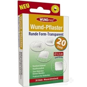 WUNDMED Kruhová náplasť transparentná 20 kusov