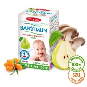 TEREZIA Babyimun sirup s hlivou a rakytníkom, príchuť jablko 100 ml
