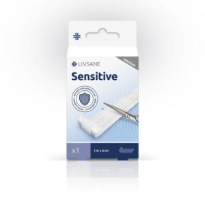 LIVSANE Náplasť sensitive premium 1 m x 6 cm 1 kus