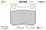 VALEO Sada brzdových platničiek kotúčovej brzdy 301345