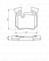 BOSCH Sada brzdových platničiek kotúčovej brzdy 0986494421