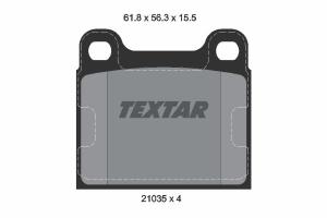 TEXTAR Sada brzdových platničiek kotúčovej brzdy 2103501