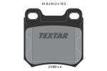 TEXTAR Sada brzdových platničiek kotúčovej brzdy 2105002