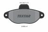 TEXTAR Sada brzdových platničiek kotúčovej brzdy 2143602