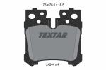 TEXTAR Sada brzdových platničiek kotúčovej brzdy 2424401