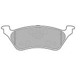 DELPHI Sada brzdových platničiek kotúčovej brzdy LP1694