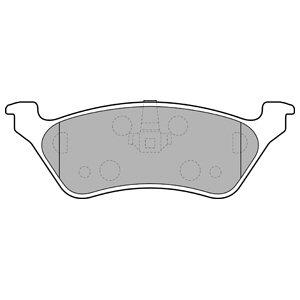 DELPHI Sada brzdových platničiek kotúčovej brzdy LP1694