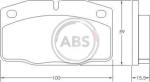 A.B.S. Sada brzdových platničiek kotúčovej brzdy 36145
