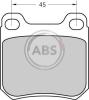 A.B.S. Sada brzdových platničiek kotúčovej brzdy 366241