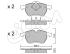CIFAM Sada brzdových platničiek kotúčovej brzdy 8222790