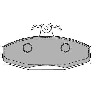 DELPHI Sada brzdových platničiek kotúčovej brzdy LP1429