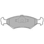 DELPHI Sada brzdových platničiek kotúčovej brzdy LP204