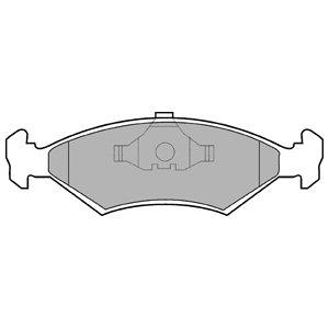 DELPHI Sada brzdových platničiek kotúčovej brzdy LP204