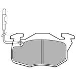 DELPHI Sada brzdových platničiek kotúčovej brzdy LP490