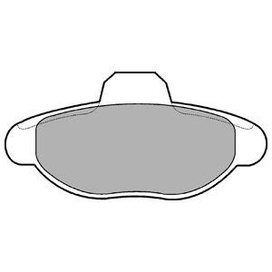 DELPHI Sada brzdových platničiek kotúčovej brzdy LP771