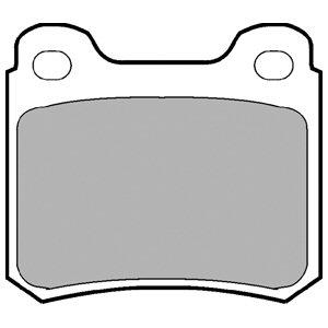 DELPHI Sada brzdových platničiek kotúčovej brzdy LP915