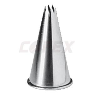 Kovová koncovka hviezda, priemer: 0,5 cm