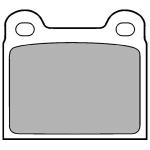 DELPHI Sada brzdových platničiek kotúčovej brzdy LP18