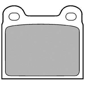 DELPHI Sada brzdových platničiek kotúčovej brzdy LP18