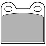 DELPHI Sada brzdových platničiek kotúčovej brzdy LP21