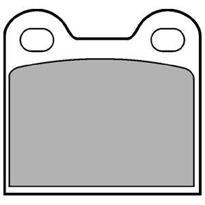 DELPHI Sada brzdových platničiek kotúčovej brzdy LP21