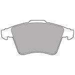 DELPHI Sada brzdových platničiek kotúčovej brzdy LP3142