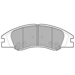 DELPHI Sada brzdových platničiek kotúčovej brzdy LP1932