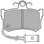 FRI.TECH. Sada brzdových platničiek kotúčovej brzdy BP005D