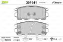 VALEO Sada brzdových platničiek kotúčovej brzdy 301941