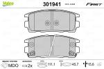 VALEO Sada brzdových platničiek kotúčovej brzdy 301941