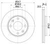 HELLA PAGID Brzdový kotúč 8DD355101801