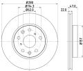 HELLA PAGID Brzdový kotúč 8DD355113631