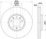 HELLA PAGID Brzdový kotúč 8DD355113671