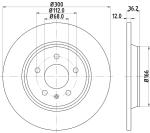 HELLA PAGID Brzdový kotúč 8DD355113931