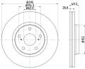 HELLA PAGID Brzdový kotúč 8DD355114281