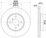 HELLA PAGID Brzdový kotúč 8DD355114311