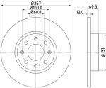 HELLA PAGID Brzdový kotúč 8DD355114351