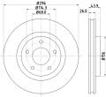 HELLA PAGID Brzdový kotúč 8DD355114601